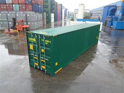 Contenedor de 40 pies High Cube con puertas en ambos extremos nuevo Verde