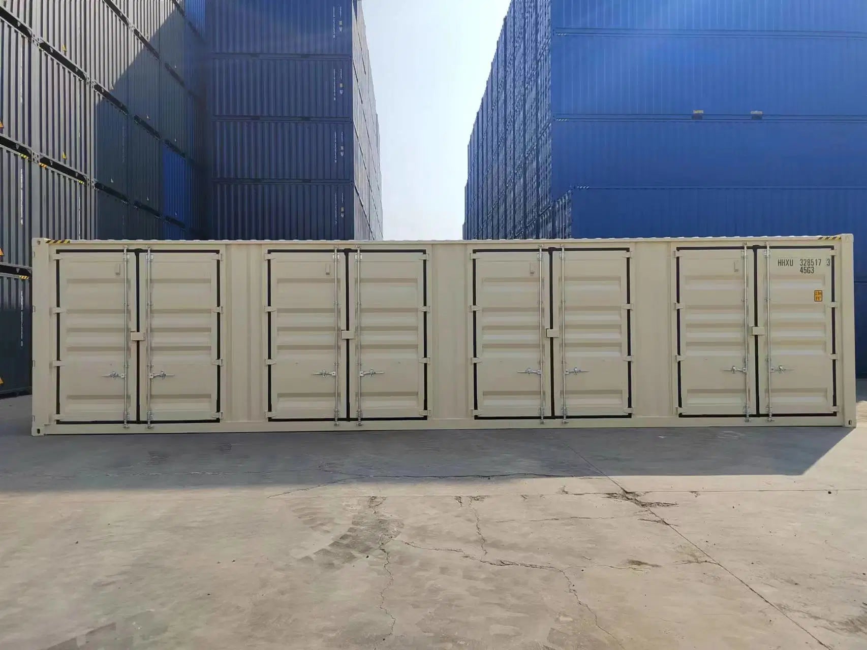 Contenedor Open Side (OS) 40 pies High Cube – Nuevo Beige