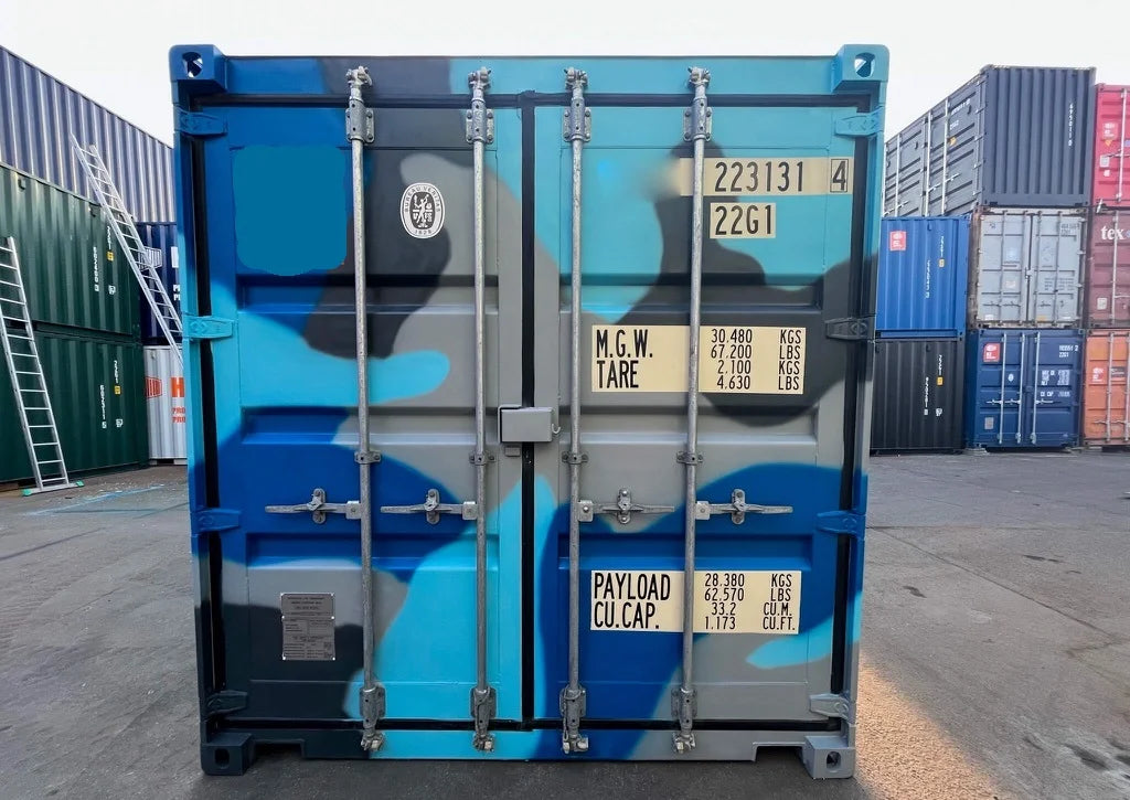 Contenedor Marítimo 20 pies – Acabado Camuflaje