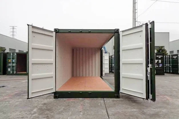 Contenedor Marítimo Open Side 20 pies – Color Verde Oscuro