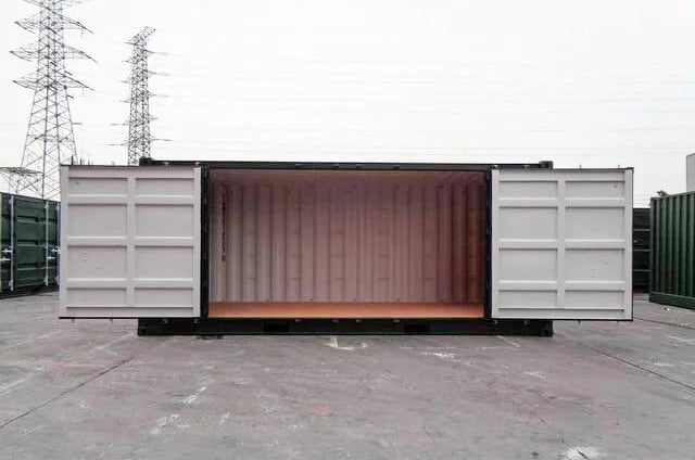 Contenedor Marítimo Open Side 20 pies – Color Verde Oscuro