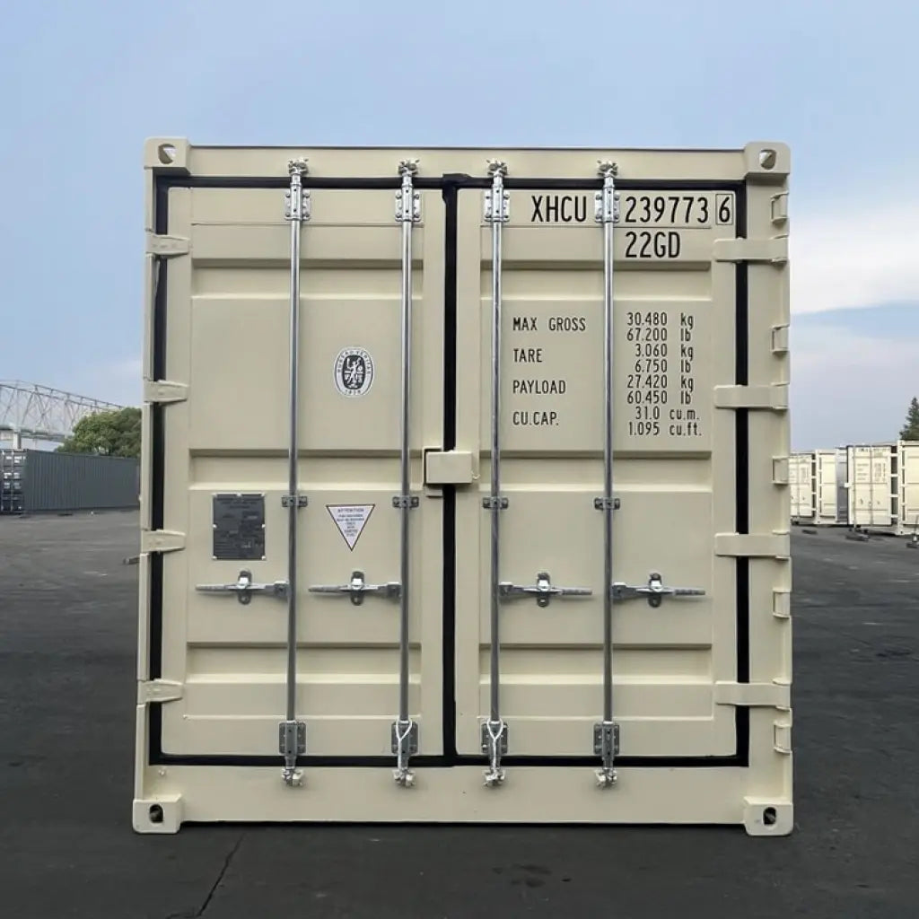Contenedor Open Side (OS) 20 pies – Nuevo y Versátil beige