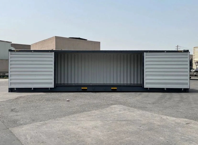 Contenedor Open Side (OS) 40 pies – Nuevo gris