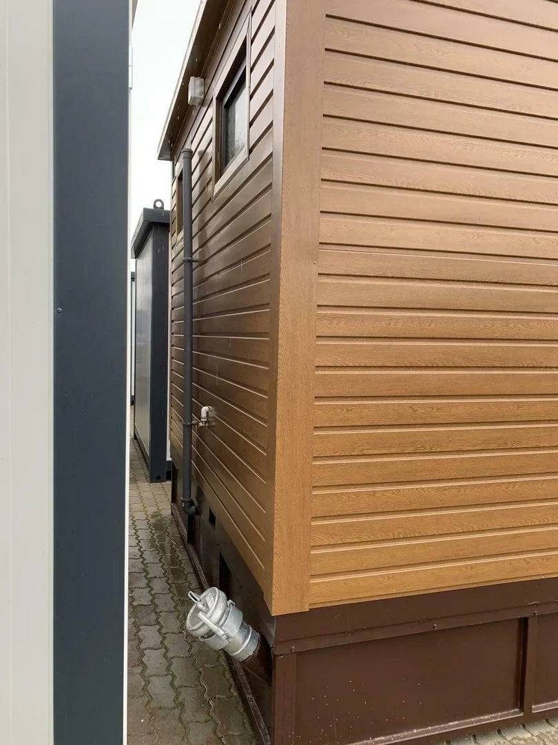 WC Cabina Doble 3×2 metros con tanque de aguas residuales