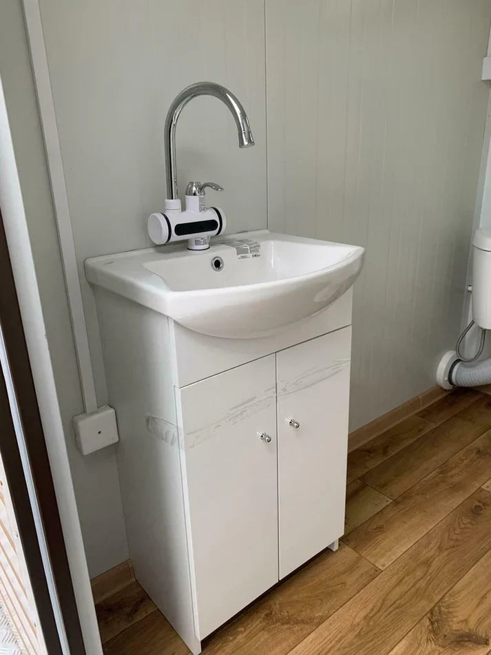 WC Cabina Doble 3×2 metros con tanque de aguas residuales