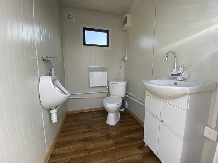 WC Cabina Doble 3×2 metros con tanque de aguas residuales