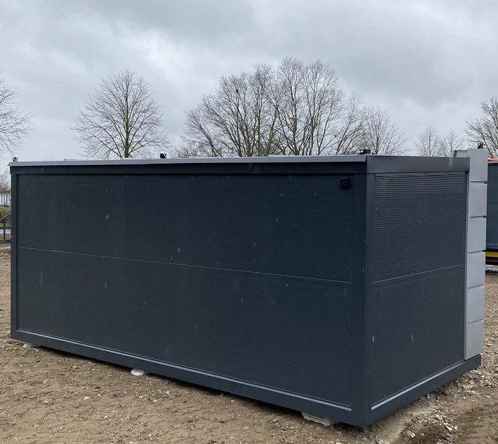 contenedor oficina 6X2,83 metros con 2 ventanas