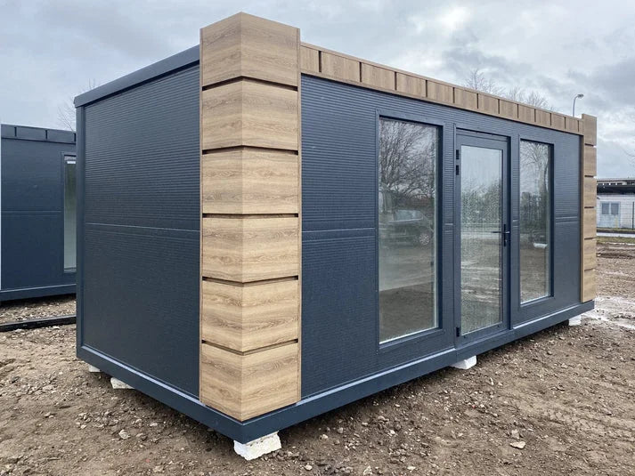 contenedor oficina 6X2,83 metros con 2 ventanas