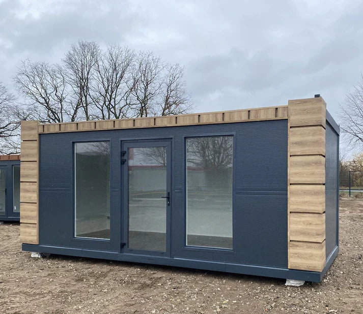 contenedor oficina 6X2,83 metros con 2 ventanas