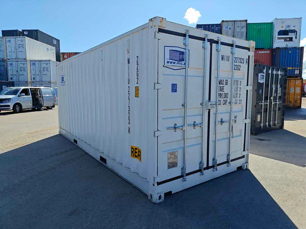 Contenedor Usado de 20 pies con Apertura Lateral blanco